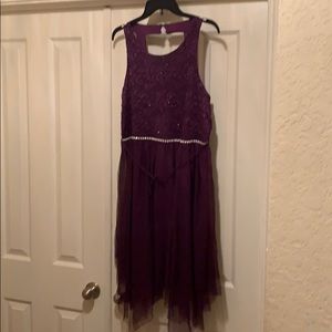 Girls Size 20 1/2 Purple Dress